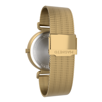 Maschenarmband Gold mit Sicherheitsverschluss